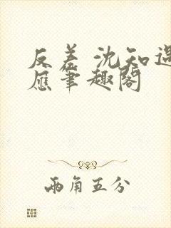 反差 沈知遇晏应笔趣阁封面