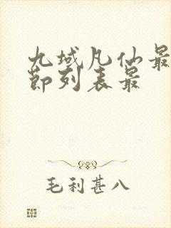 九域凡仙最新章节列表最