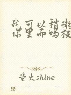 我可以稍微放进你里面吗校园版封面