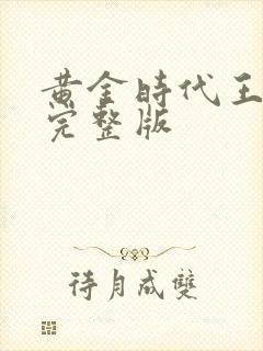 黄金时代王小波完整版封面