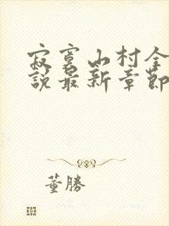 寂寞山村全部小说最新章节