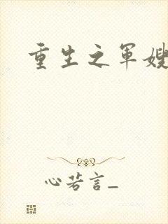 重生之军嫂封面