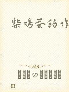 柴鸡蛋的作品封面