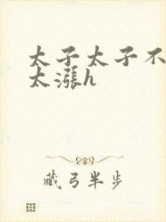 太子太子不要了太涨h封面