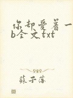 你却爱着一个sb全文txt