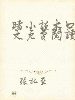 赌小说木口银全文免费阅读笔趣阁