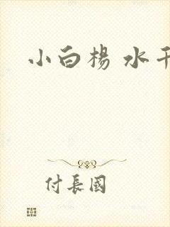小白杨 水千丞