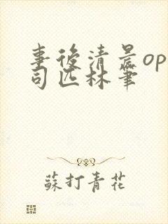 事后清晨op阿司匹林笔封面