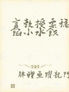 言教授要稳住肉馅小水饺封面