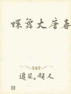 蝶舞大唐春封面