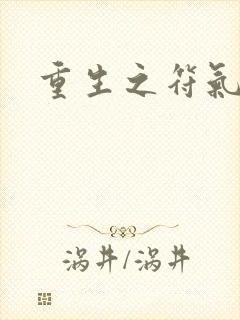 重生之符气冲天封面