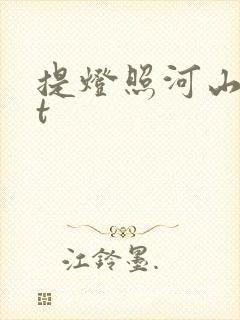 提灯照河山txt封面