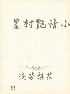 农村艳情小说封面