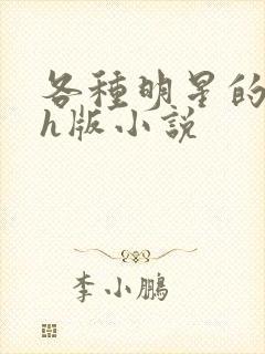 各种明星的综艺h版小说