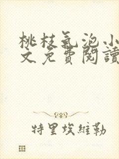 桃枝气泡小说全文免费阅读