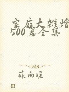 家庭大杂烩小说500篇全集
