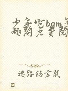 少年啊bgm笔趣阁免费阅读全文下载