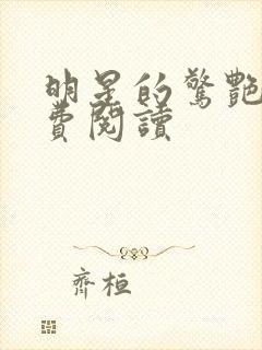 明星的惊艳史免费阅读