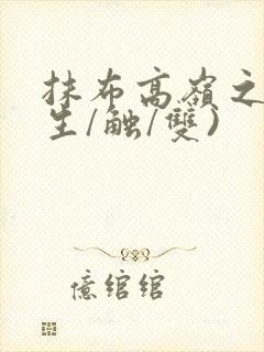 抹布高岭之花(生/触/双)