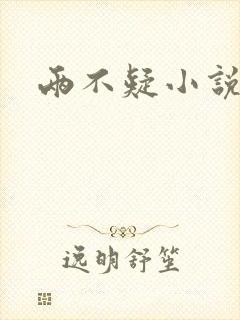 两不疑小说封面