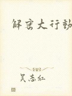 解密大行动