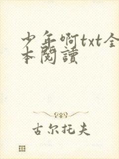 少年啊txt全本阅读