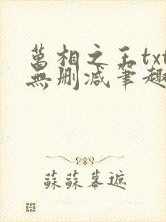 万相之王txt无删减笔趣阁