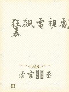 狂飙电视剧演员表