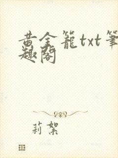 黄金笼txt笔趣阁