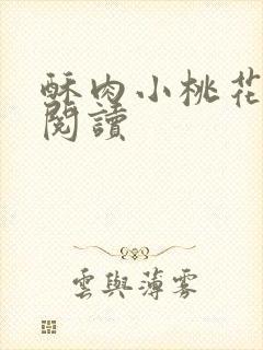 酥肉小桃花全文阅读