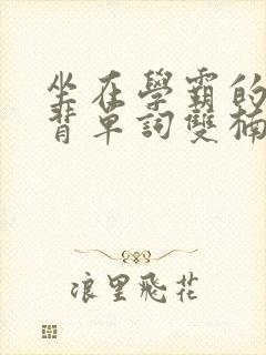 坐在学霸的鸡上背单词双楠