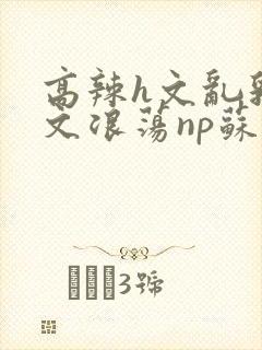 高辣h文乱乳h文浪荡np苏夏