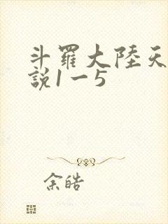 斗罗大陆天狂传说1一5