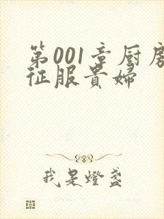 第001章厨房征服贵妇