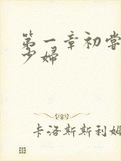 第一章初尝极品少妇