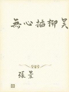 无心插柳吴悠封面