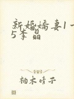 新婚娇妻1一25李晶