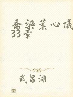 乔梁叶心仪3233章