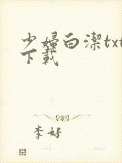少妇白洁txt下载