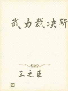 武力裁决所封面