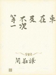 等不及在车里做一次