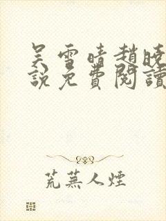 吴雪晴赵晓东小说免费阅读