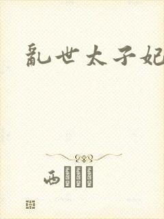 乱世太子妃封面