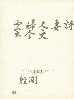 少妇人妻诗雨小军全文