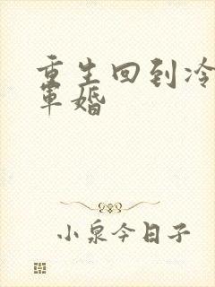 重生回到冷战前军婚