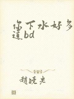 你下水好多下水道bd