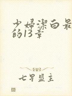 少妇洁白最刺激的13章