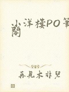 小洋楼PO笔趣阁