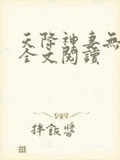 天降神妻无删减全文阅读