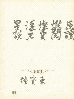 星汉灿烂原著小说免费阅读